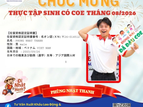 CHÚC MỪNG HỌC VIÊN RA TƯ CÁCH LƯU TRÚ