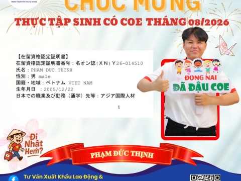 CHÚC MỪNG HỌC VIÊN RA TƯ CÁCH LƯU TRÚ