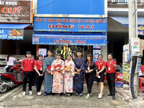 HỌC VIÊN TRUNG TÂM ĐỒNG NAI HƯỞNG ỨNG LỄ HỘI SENDAI TANABATA  🎋