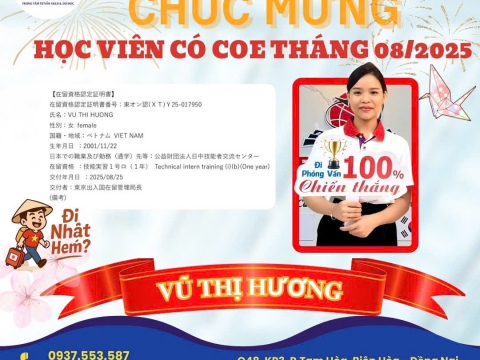 CHÚC MỪNG HỌC VIÊN RA TƯ CÁCH LƯU TRÚ